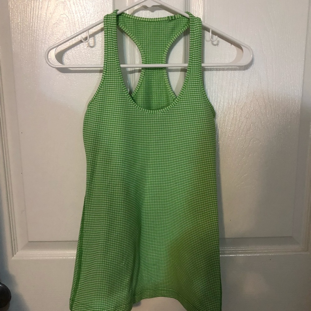 Lululemon green racerback tank top